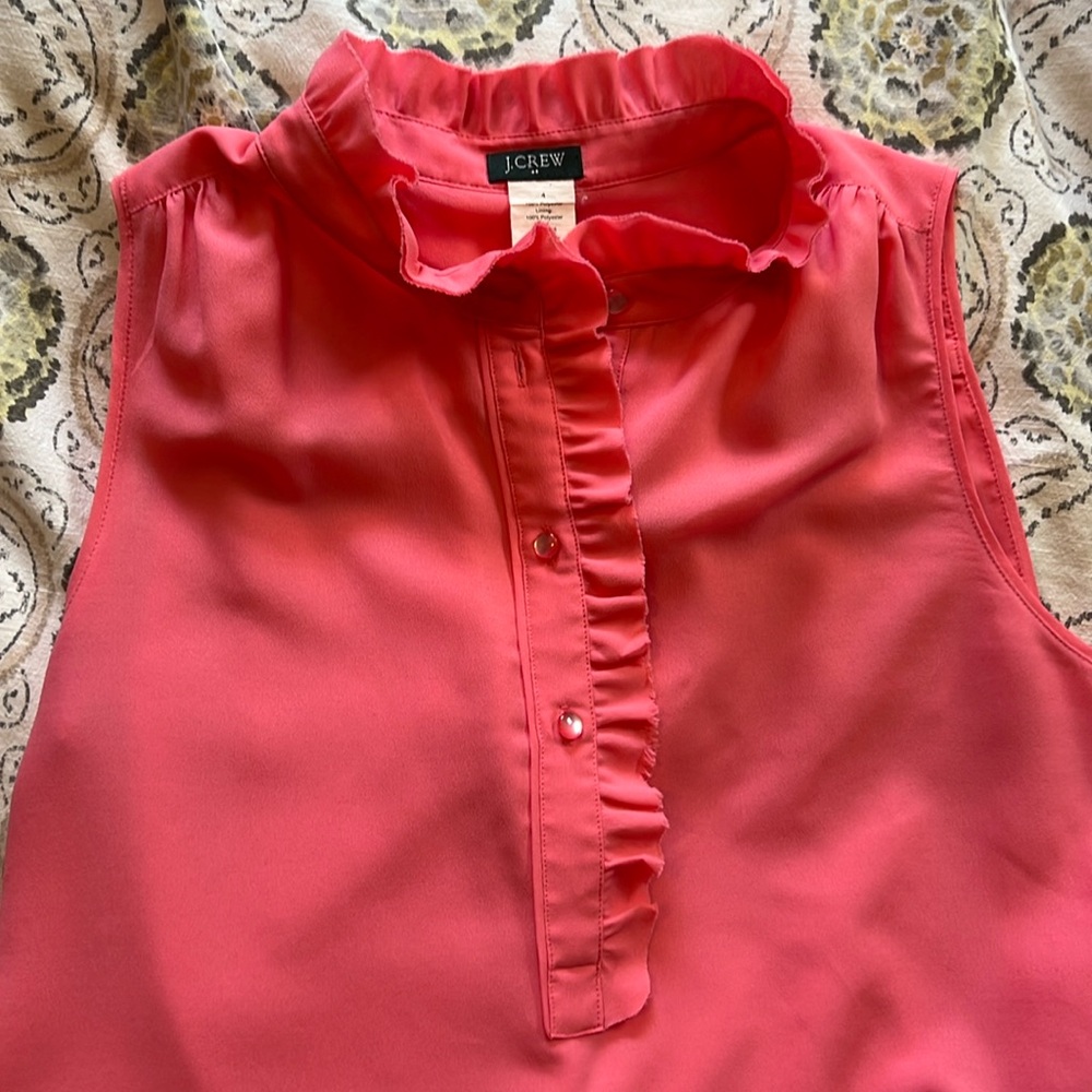 J Crew sleeveless blouse